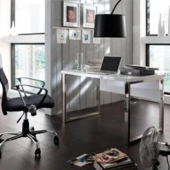 Bureau Paddington I -Wenko Soldes Boutique paddington schreibtisch hochglanz weiss lackiert 1225031