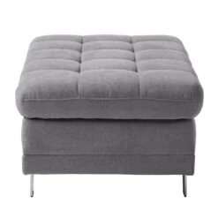 Pouf Repose-pieds Ayna -Wenko Soldes Boutique polsterhocker ayna microfaser platin 4787556