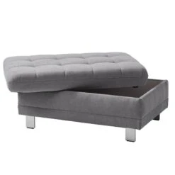 Pouf Repose-pieds Ayna -Wenko Soldes Boutique polsterhocker ayna microfaser platin 4787564