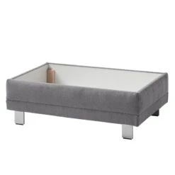 Pouf Repose-pieds Ayna -Wenko Soldes Boutique polsterhocker ayna microfaser platin 4787568