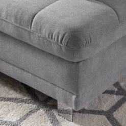 Pouf Repose-pieds Ayna -Wenko Soldes Boutique polsterhocker ayna microfaser platin 4947744