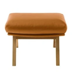 Pouf Repose-pieds Hepburn I -Wenko Soldes Boutique polsterhocker hepburn echtleder echtleder neka cognac 5025436
