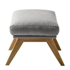 Pouf Repose-pieds Hepburn I -Wenko Soldes Boutique polsterhocker hepburn flachgewebe eiche stoff milan hellgrau 5019464