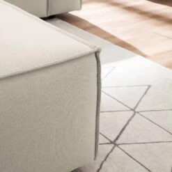 Repose-pieds KINX Rectangulaire -Wenko Soldes Boutique polsterhocker kinx webstoff stoff osta altweiss 4647540