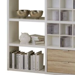 Etagère Concept V -Wenko Soldes Boutique regal concept v weiss eiche dekor 1993978