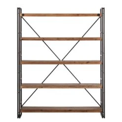 Étagère MANCHESTER 4 Rangements 150 Cm -Wenko Soldes Boutique regal manchester ii akazie massiv metall 4873124
