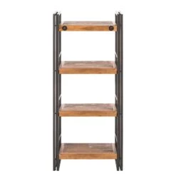 Étagère MANCHESTER 3 Rangements -Wenko Soldes Boutique regal manchester iv akazie massiv metall 4877364