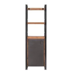 Étagère MANCHESTER 2 Rangements 1 Porte -Wenko Soldes Boutique regal manchester v akazie massiv metall akazie anthrazit 4877336