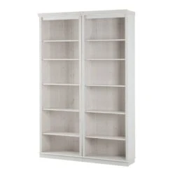 Bibliothèque Lillehammer I -Wenko Soldes Boutique regalwand asgeir i kiefer massiv weiss 320129