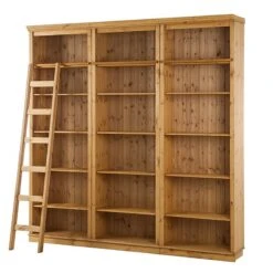 Bibliothèque Lillehammer II -Wenko Soldes Boutique regalwand asgeir ii kiefer massiv gebeizt 320139
