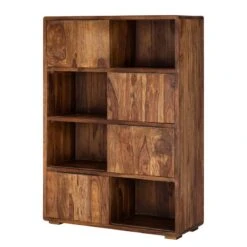 Étagère à Portes Coulissantes TRANGLE -Wenko Soldes Boutique schiebetuerenregal trangle sheesham massiv 702734