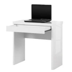 Bureau D'angle Cu-Libre 80 -Wenko Soldes Boutique schreibtisch cuuba libre 80 hochglanz weiss 3457625