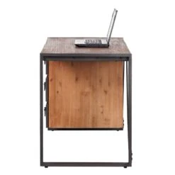 Bureau MANCHESTER 3 Tiroirs 12 Bureau MANCHESTER 3 Tiroirs -Wenko Soldes Boutique schreibtisch manchester iii akazie teilmassiv metall 4875516