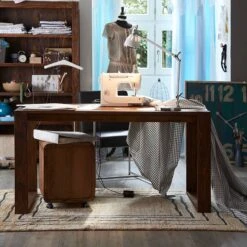 Bureau Nature -Wenko Soldes Boutique schreibtisch nature aus sheesham holz 1351075