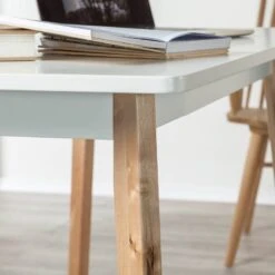 Bureau Raven -Wenko Soldes Boutique schreibtisch raven birke massiv weiss 3204997