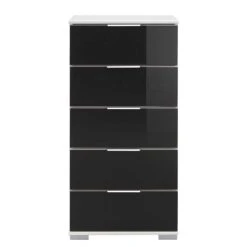 Commode à Tiroirs Easy Plus II -Wenko Soldes Boutique schubladenkommode easy plus ii alpinweiss schwarz 1006238