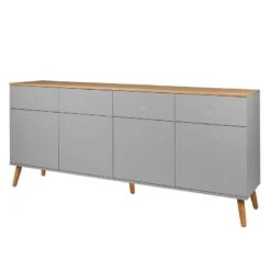 Buffet Dot II -Wenko Soldes Boutique sideboard dot ii eiche teilmassiv grau 4148740