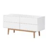 Enfilade LINDHOLM - Largeur 120 Cm -Wenko Soldes Boutique sideboard lindholm v weiss matt eiche massiv 358646