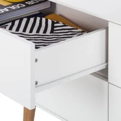 Enfilade LINDHOLM - Largeur 120 Cm -Wenko Soldes Boutique sideboard lindholm v weiss matt eiche massiv 358655