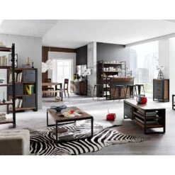 Enfilade MANCHESTER 1 Tiroir 3 Portes -Wenko Soldes Boutique sideboard manchester akazie massiv metall 381752