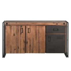 Enfilade MANCHESTER 1 Tiroir 3 Portes -Wenko Soldes Boutique sideboard manchester i akazie massiv metall 4873188