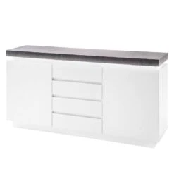 Enfilade Namona I -Wenko Soldes Boutique sideboard namona i inkl beleuchtung weiss anthrazit weiss anthrazit 3666805