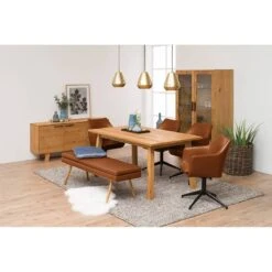 Banc NICHOLAS 36 Banc NICHOLAS -Wenko Soldes Boutique sitzbank nicholas i kunstleder eiche massiv vintage braun 4401768
