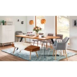 Banc NICHOLAS 35 Banc NICHOLAS -Wenko Soldes Boutique sitzbank nicholas i kunstleder eiche massiv vintage braun 4762144