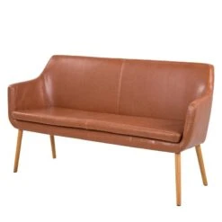 Banquette NICHOLAS -Wenko Soldes Boutique sofabank nicholas i kunstleder eiche massiv vintage braun 4743616