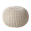 Pouf Tricot Edson -Wenko Soldes Boutique strickpouf edson webstoff beige 4088044