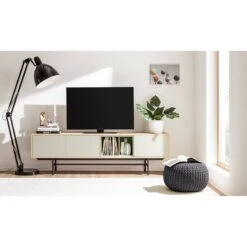 Pouf Tricot Edson -Wenko Soldes Boutique strickpouf edson webstoff dunkelgrau 4754988