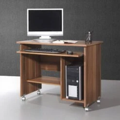 Bureau D'ordinateur Tirana -Wenko Soldes Boutique top square tirana computertisch walnuss m ge ati tir wal 1