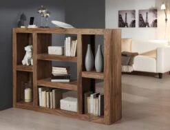 Étagère De Séparation Yoga VI -Wenko Soldes Boutique yoga raumteiler vi sheesham massiv natur 389473